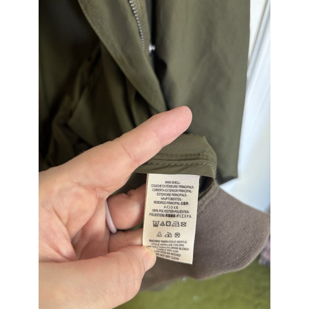 Free People Wind Swept Hooded Anorak Parka Utility Jacket Medium Windbreaker - Picture 8 of 9